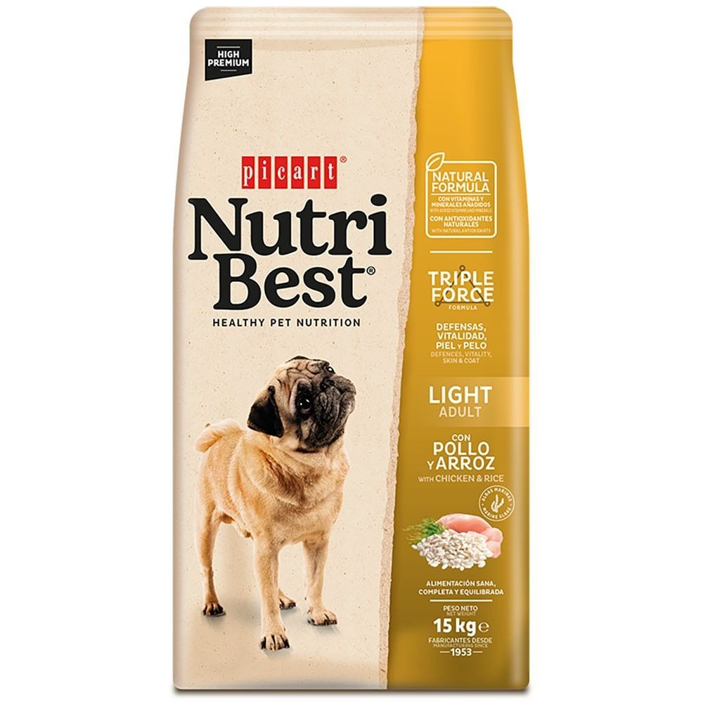 nutribest adulto ligth 15 kg