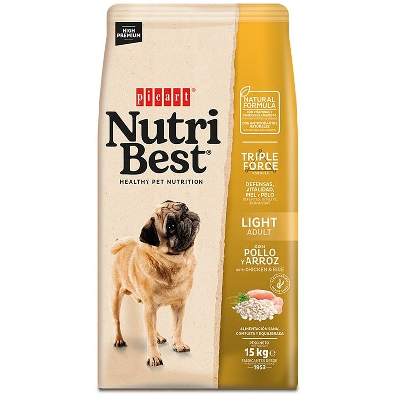 nutribest adulto ligth 15 kg