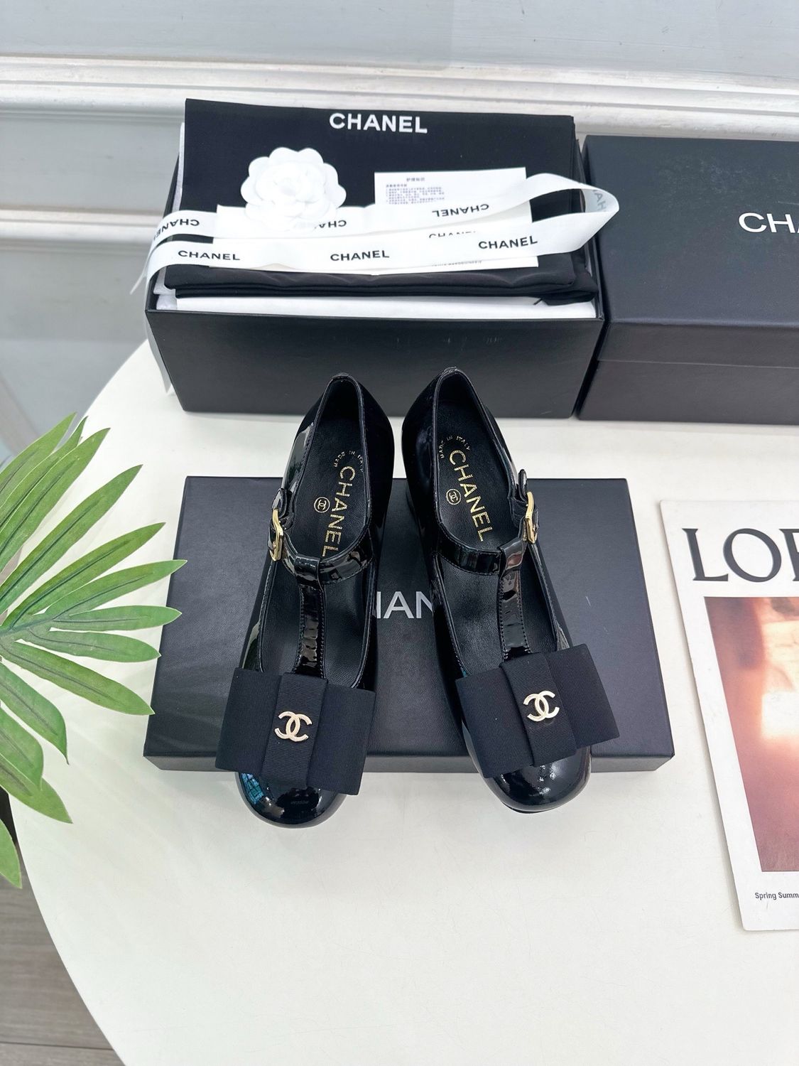 Chanel women chunky heels CALA15