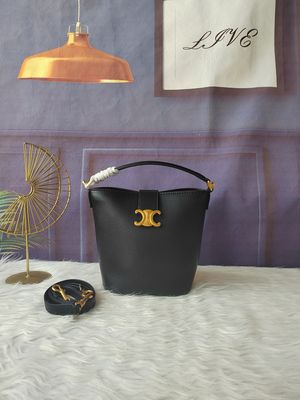 Celine bag CEI09 – Triomphe Magnetic Clasp Bucket Bag