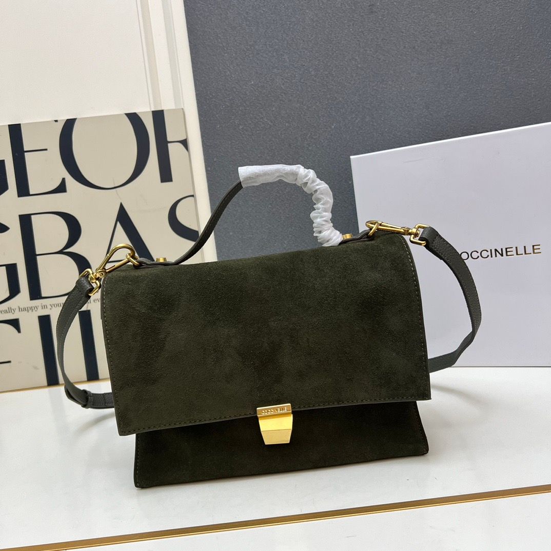 Coccinelle grain leather shoulder bag CCA02