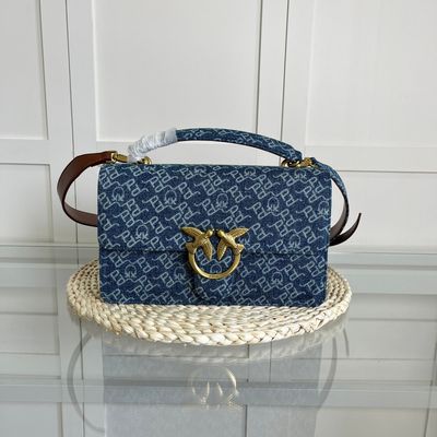Pinko love denim monogram bag PIA02