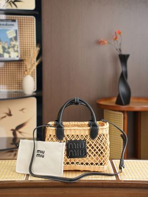Miu miu woven basket women bag MJD01