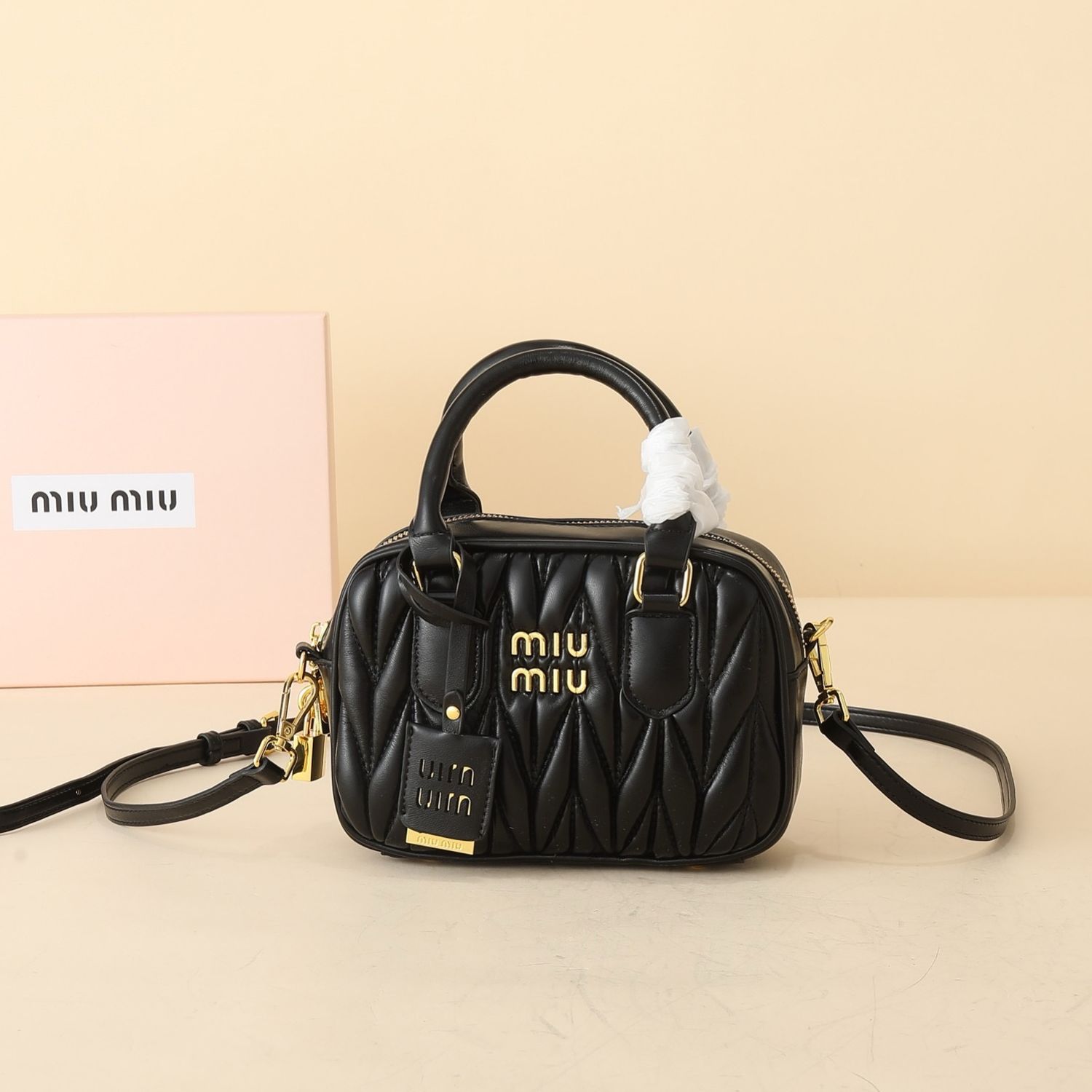 Miu miu bowling women shoulder bag handbag MJD06