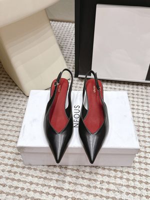 Neous Diske leather slingback women pumps NODF03