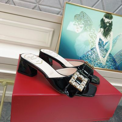 Roger Vivier Bikiviv Crystal Embellished Mules ROBH01