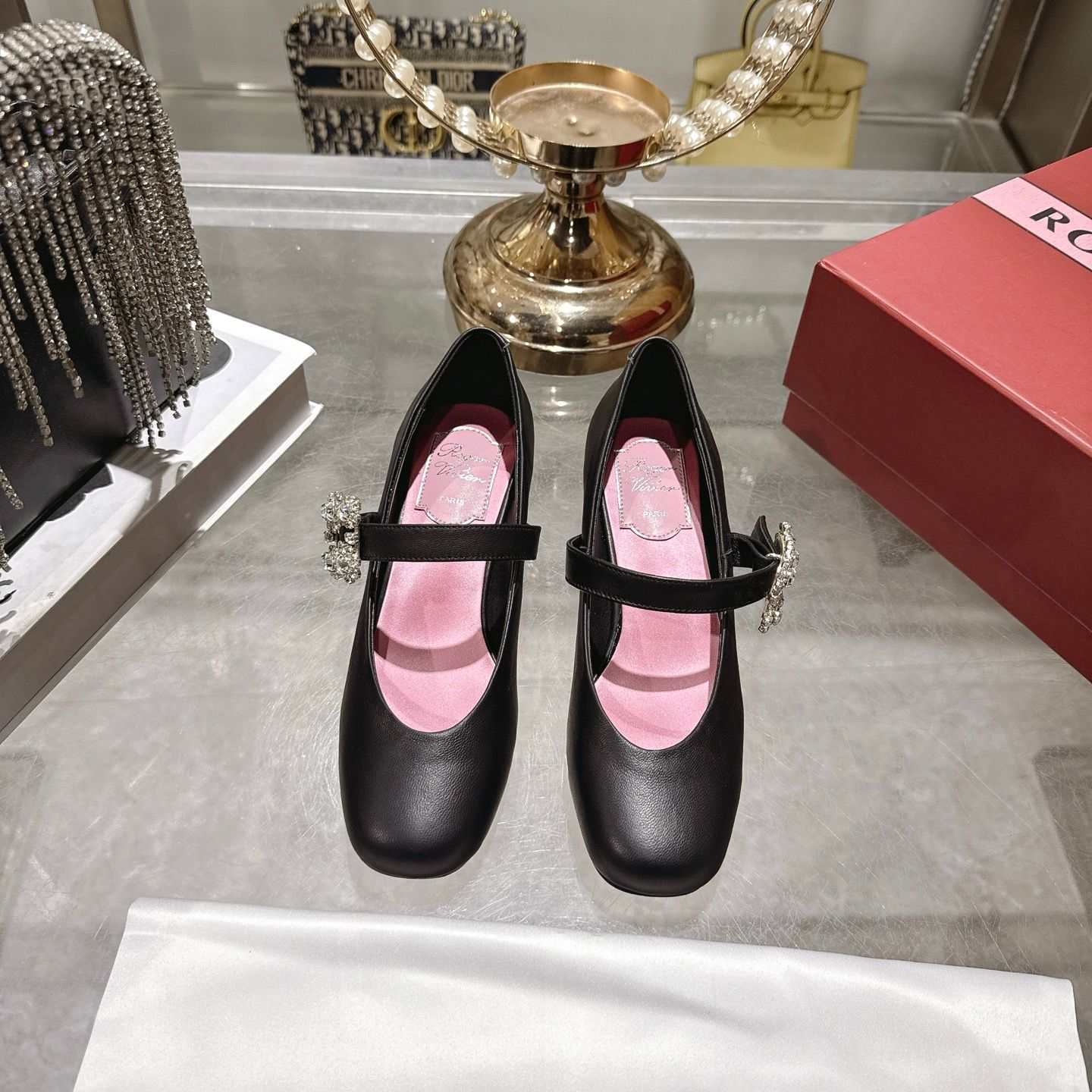 Roger Vivier Efflorescence Mary Janes Shoes ROBH09