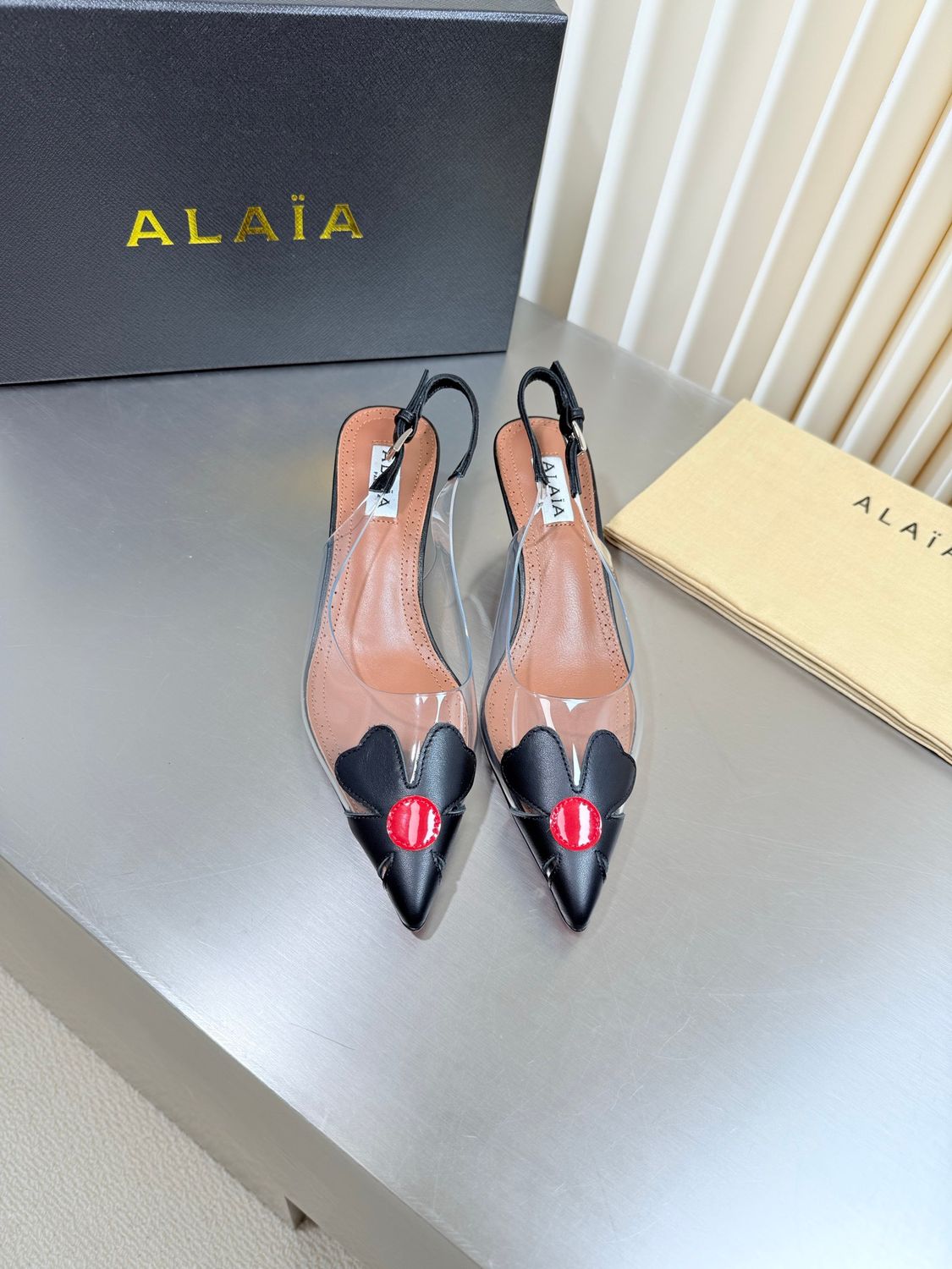 Alaïa Le Cœur Slingbacks Pumps ALBI02