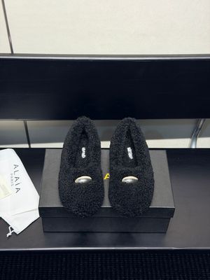 Alaïa Lambwool Ballet Flats ALBI05