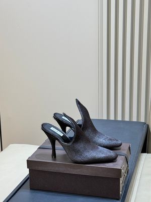 Alaïa Calf Hair Mules ALBI07