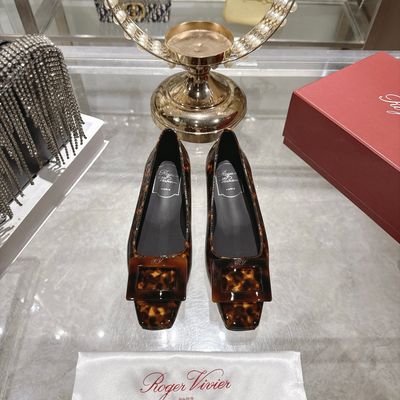 Roger Vivier Belle Vivier 25 Leopard Print Ballet Flats ROBH15