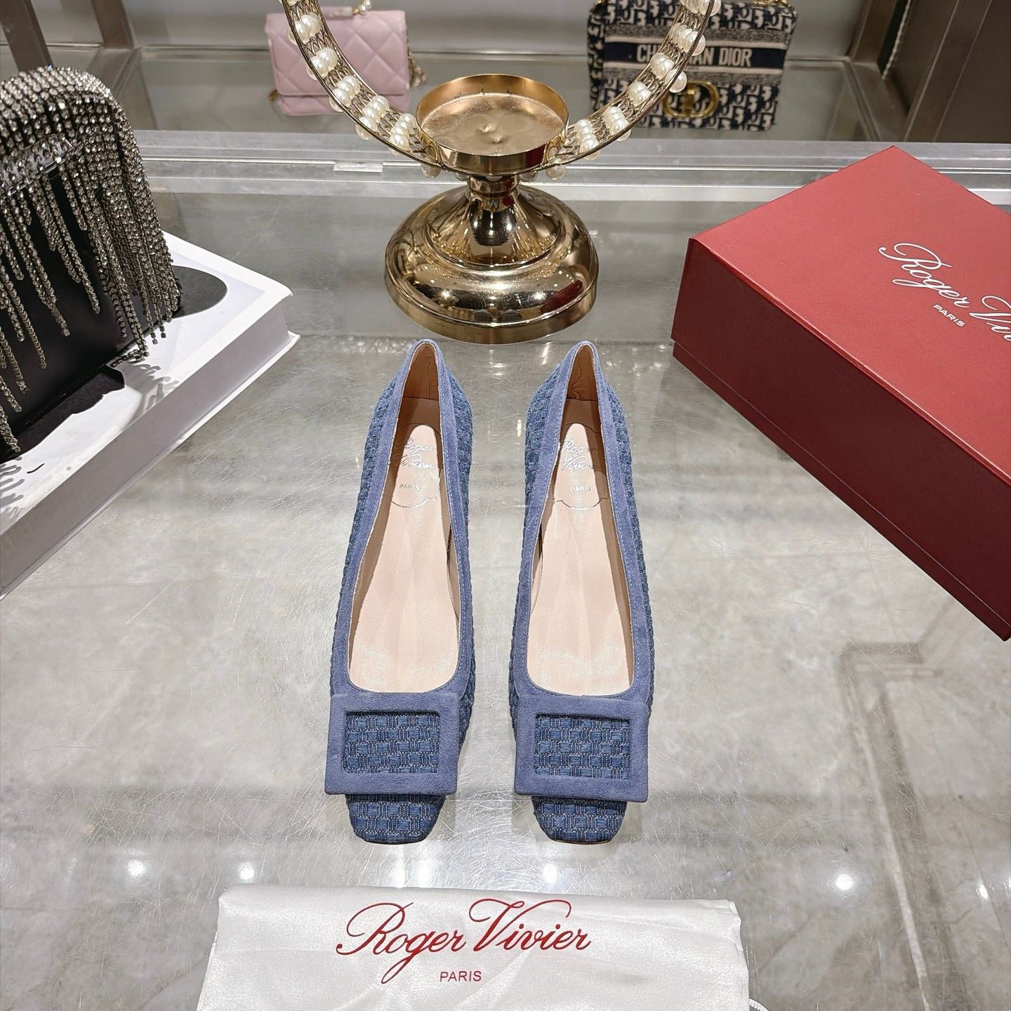 Roger Vivier Belle Vivier 45 Ballet Flats ROBH14