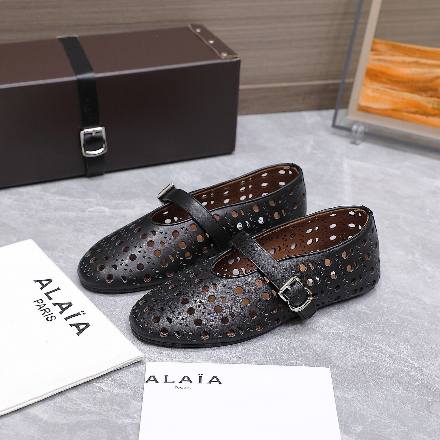 Alaïa Vienne Ballet Flats ALBI11