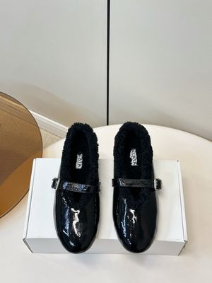 Alaïa Shearling Mary Jane Flats ALBI17