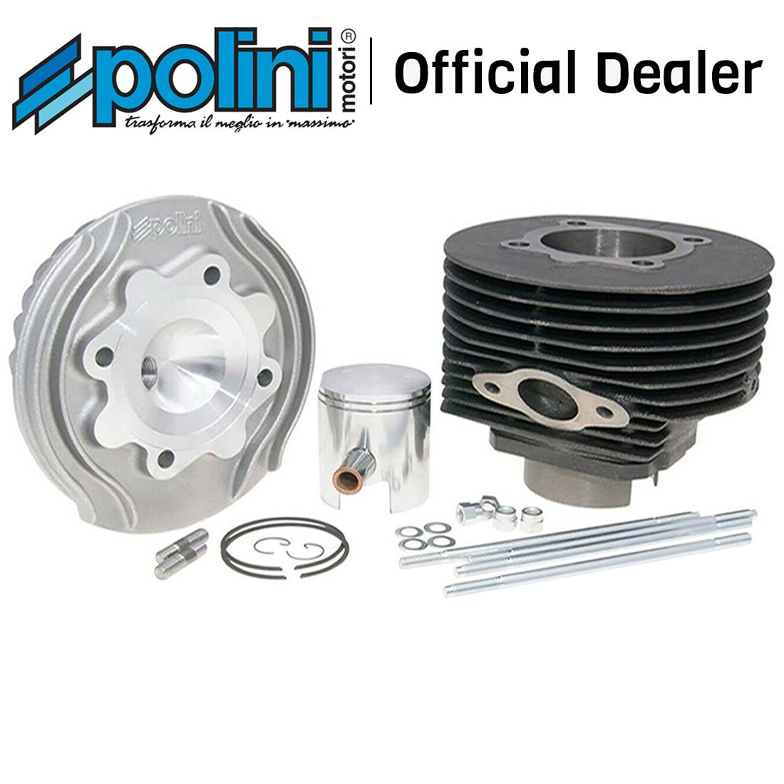 GRUPPO TERMICO D.57 TESTA RACING POLINI 130 VESPA 50 SPECIAL APE 50 PK HP FL2