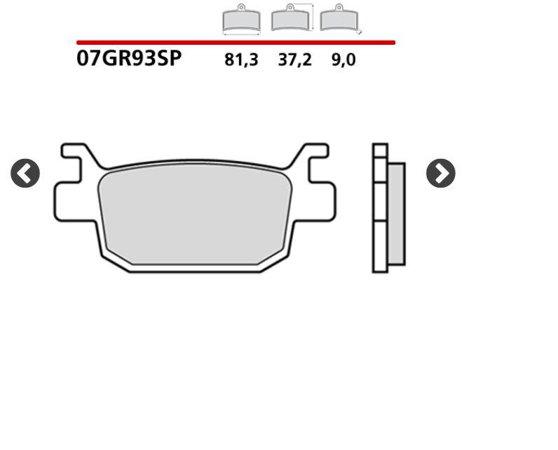 PASTIGLIE FRENO BREMBO CARBON POSTERIORI BENELLI 125 BKX 2023