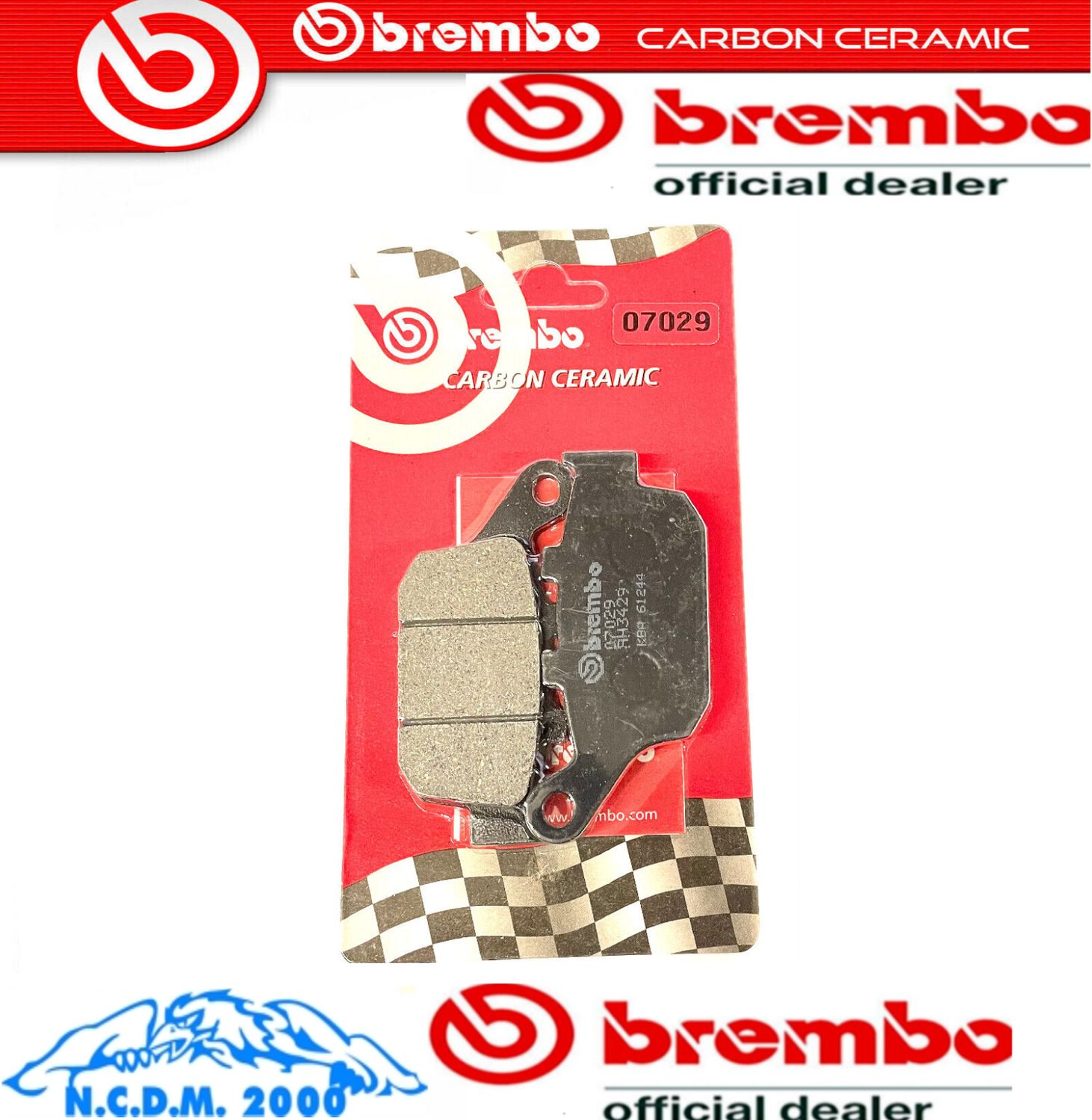 PASTIGLIE FRENO BREMBO POSTERIORI BUELL M2 CICLONE 1200	1998 - 2002