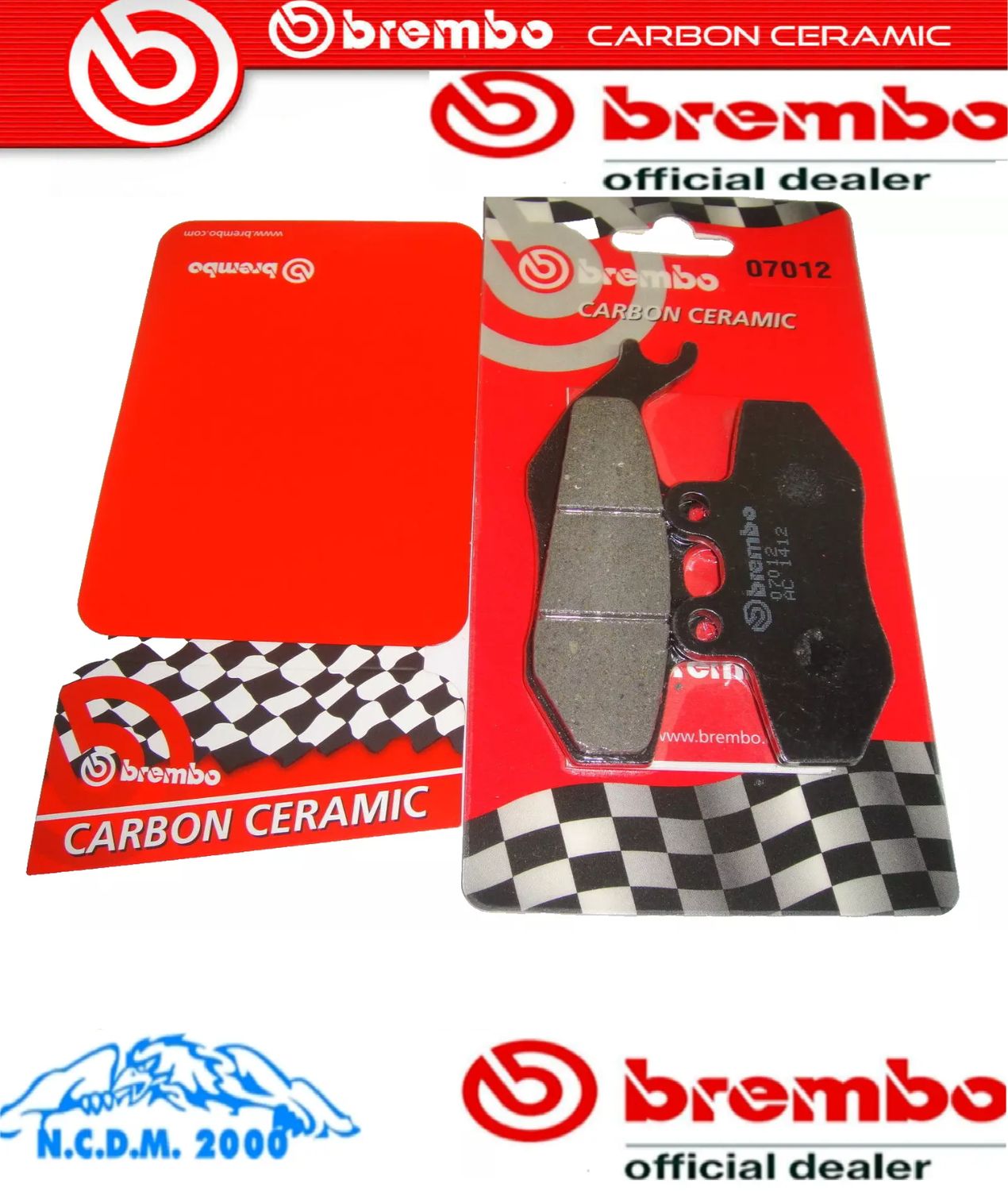 PASTIGLIE FRENO BREMBO ANTERIORI  ATLANTIC SPRINT 400	2005 2006 2007 2008