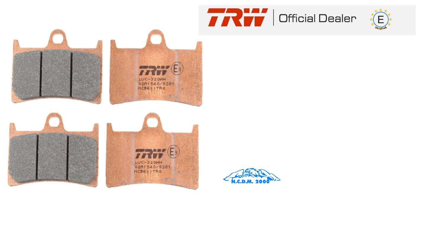 KIT 4 PASTIGLIE FRENO TRW ANT SINTER YAMAHA 600 YZF R THUNDERCAT 1996-2003