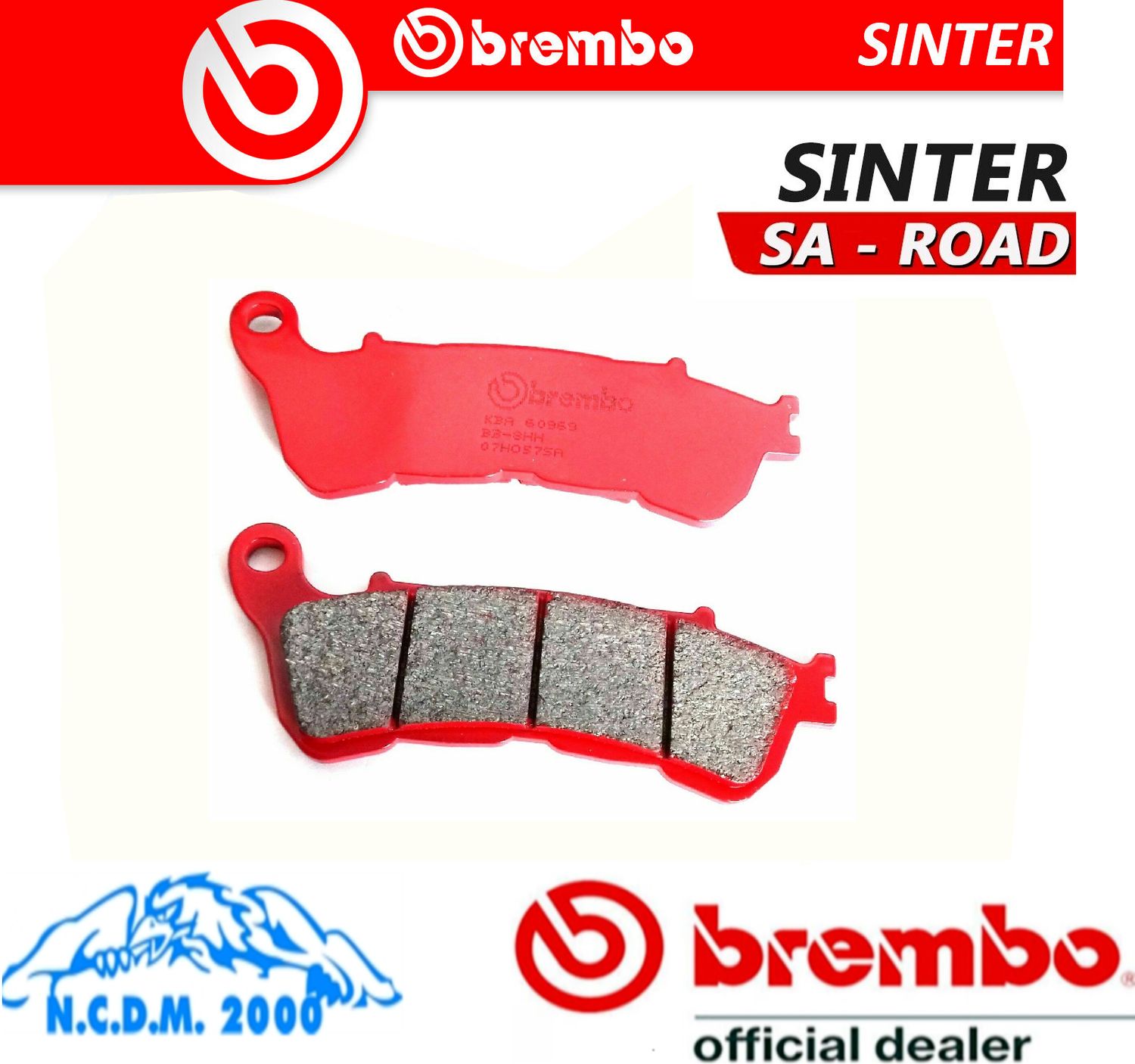 PASTIGLIE FRENO ANTERIORI BREMBO SINTERIZZATE 07HO57SA HONDA NC 700 XAD ABS 2013