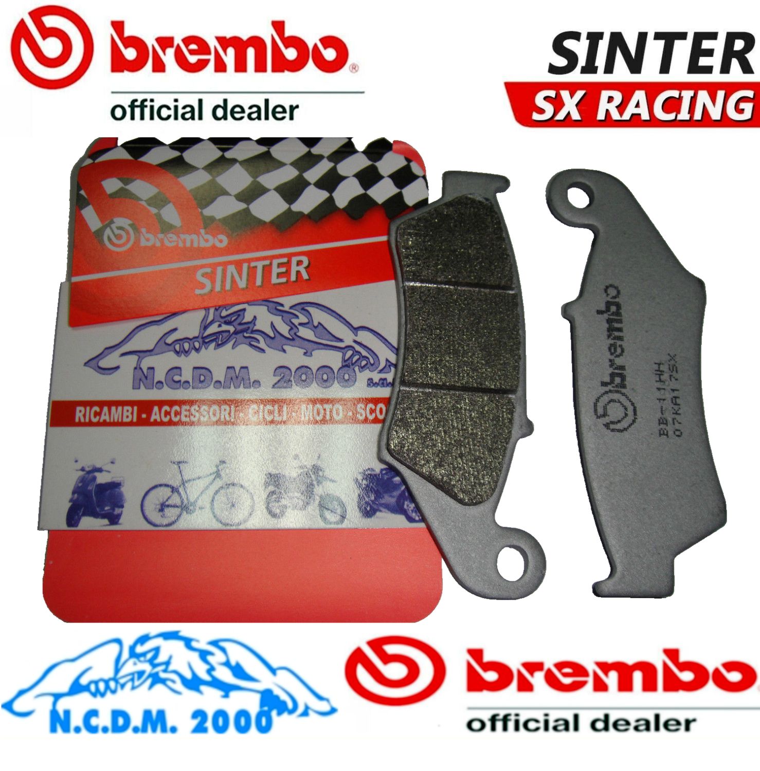 PASTIGLIE FRENO ANTERIORI BREMBO OFF-ROAD RACING 07KA17SX YAMAHA WR 125 2006