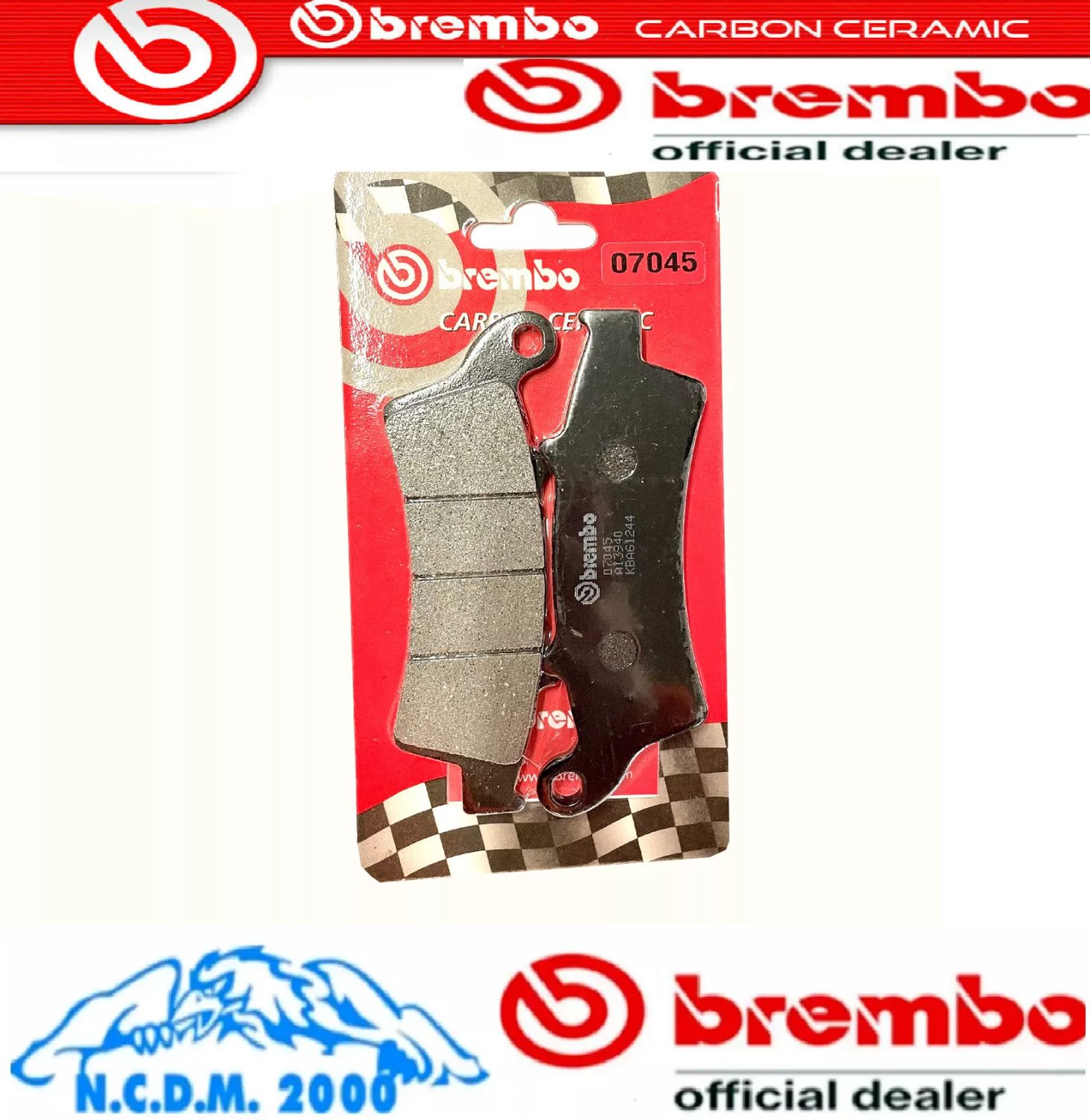 PASTIGLIE FRENO BREMBO ANTERIORI APRILIA SCARABEO 250	2004 - 2005 2006