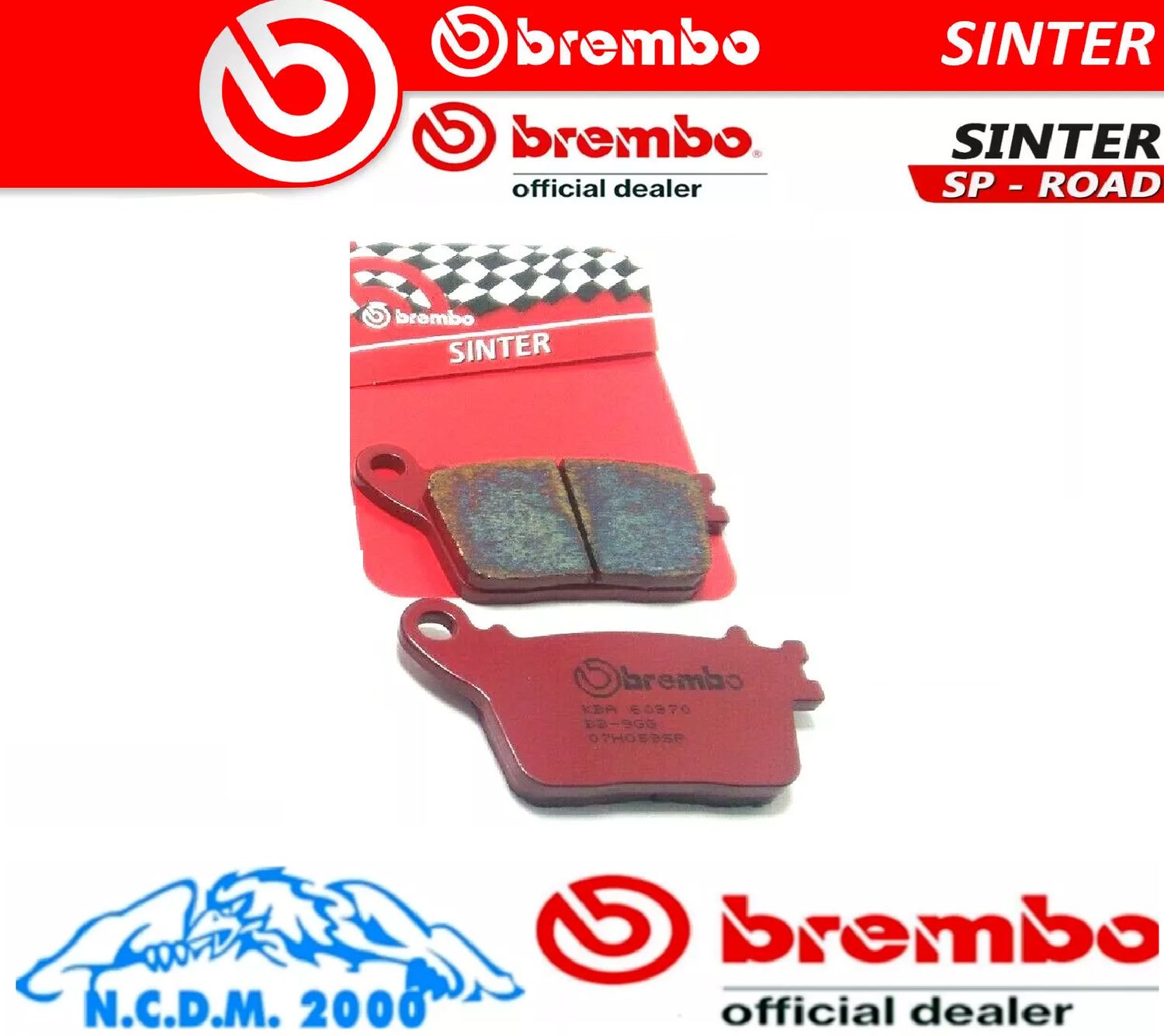 PASTIGLIE FRENO BREMBO POSTERIORI SP HONDA 1000 CBR RR 2006-2007 2008 2009 2010