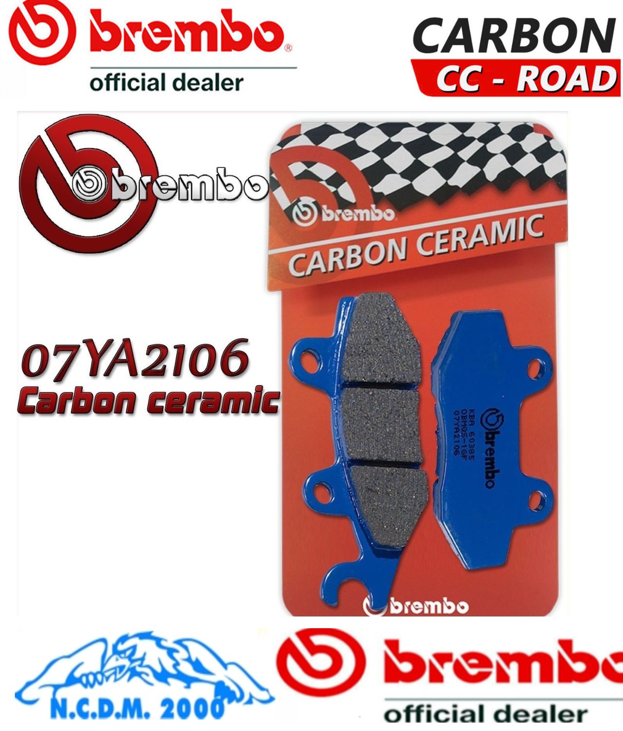PASTIGLIE FRENO ANTERIORI BREMBO CARBON CERAMIC 07YA2106 KAWASAKI KLR 650 2009