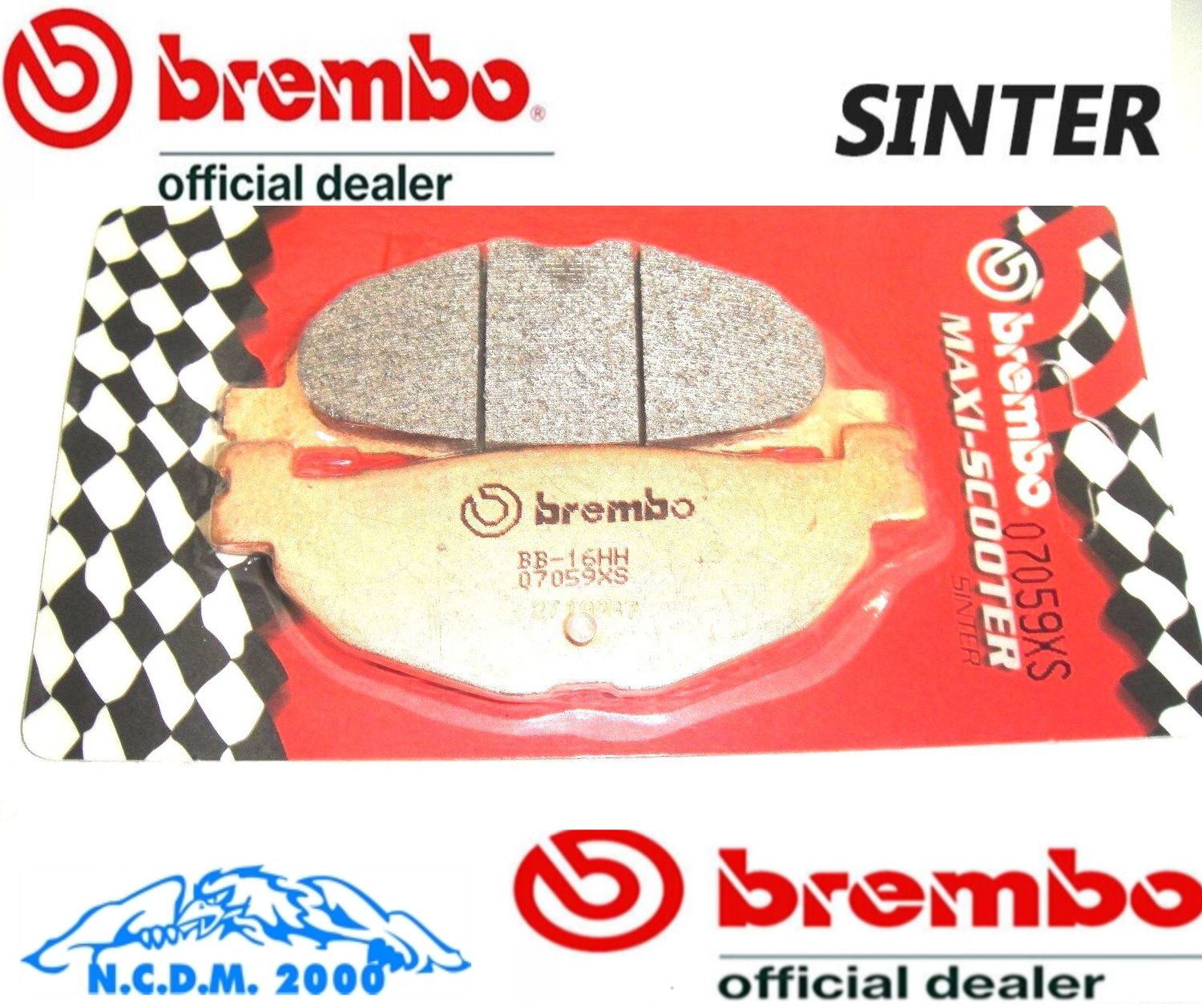 PASTIGLIE FRENO BREMBO XS POSTERIORI YAMAHA 250 CP MAXAM 2005-2006 2007 2008