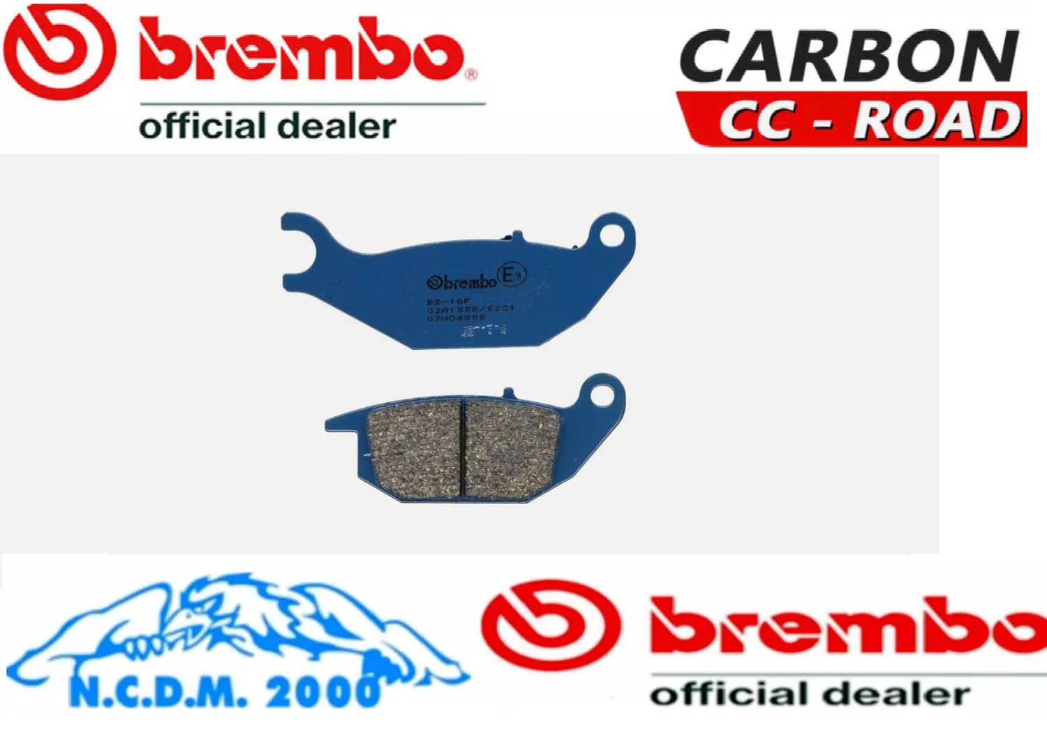 PASTIGLIE FRENO BREMBO CC POSTERIORI HONDA 125 CBR R 2004-2005 2006