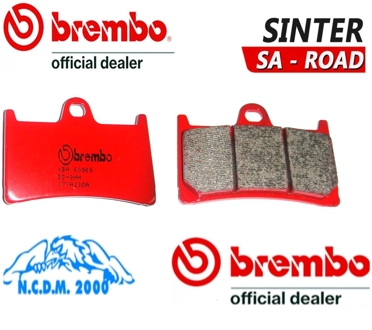 PASTIGLIE FRENO ANTERIORI BREMBO SINTERIZZATE 07YA23SA YAMAHA TZR 125 1994