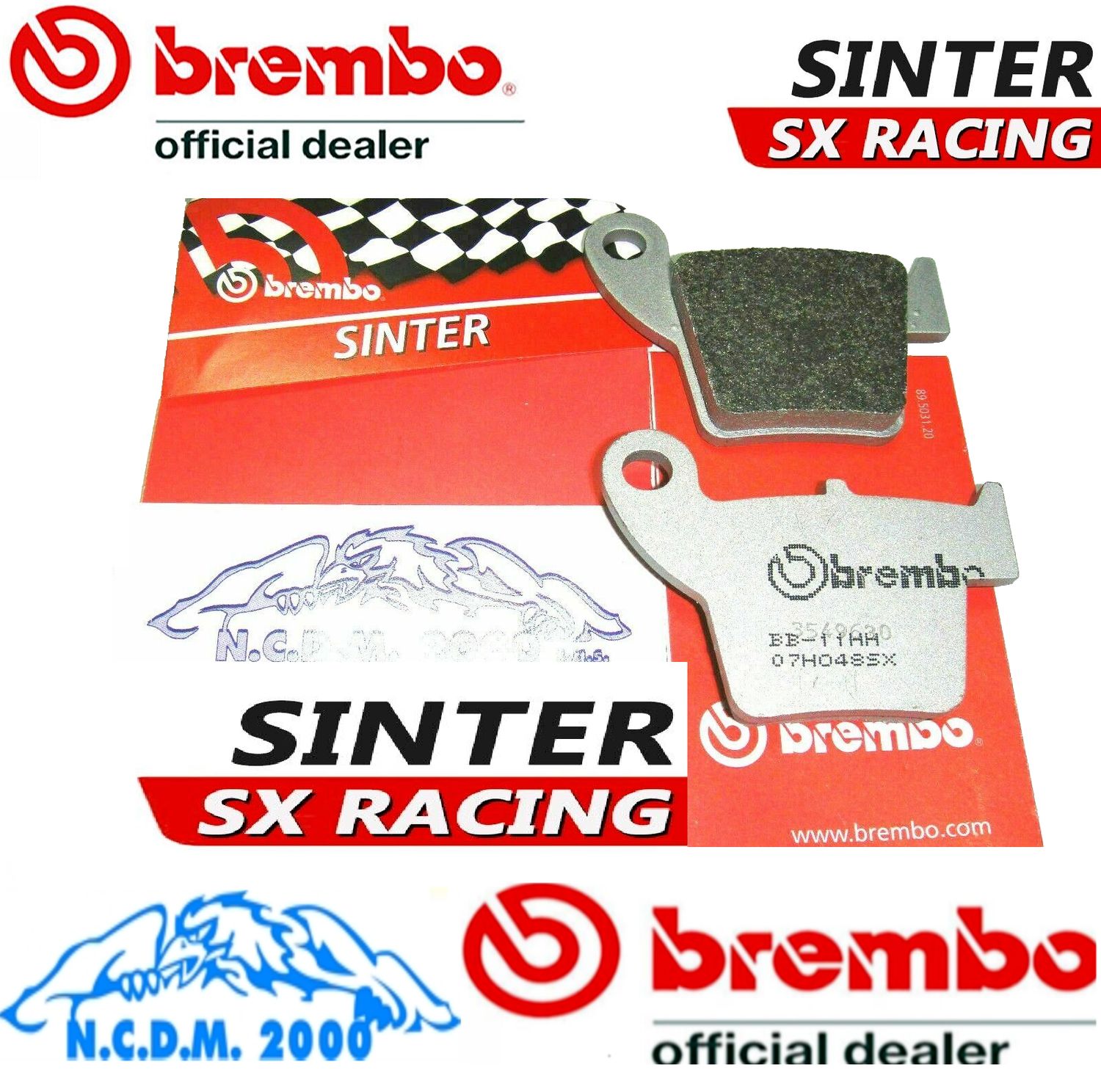 PASTIGLIE FRENO BREMBO SX POSTERIORI FANTIC MOTOR 	250 TR ES ENDURO SIX DAYS20