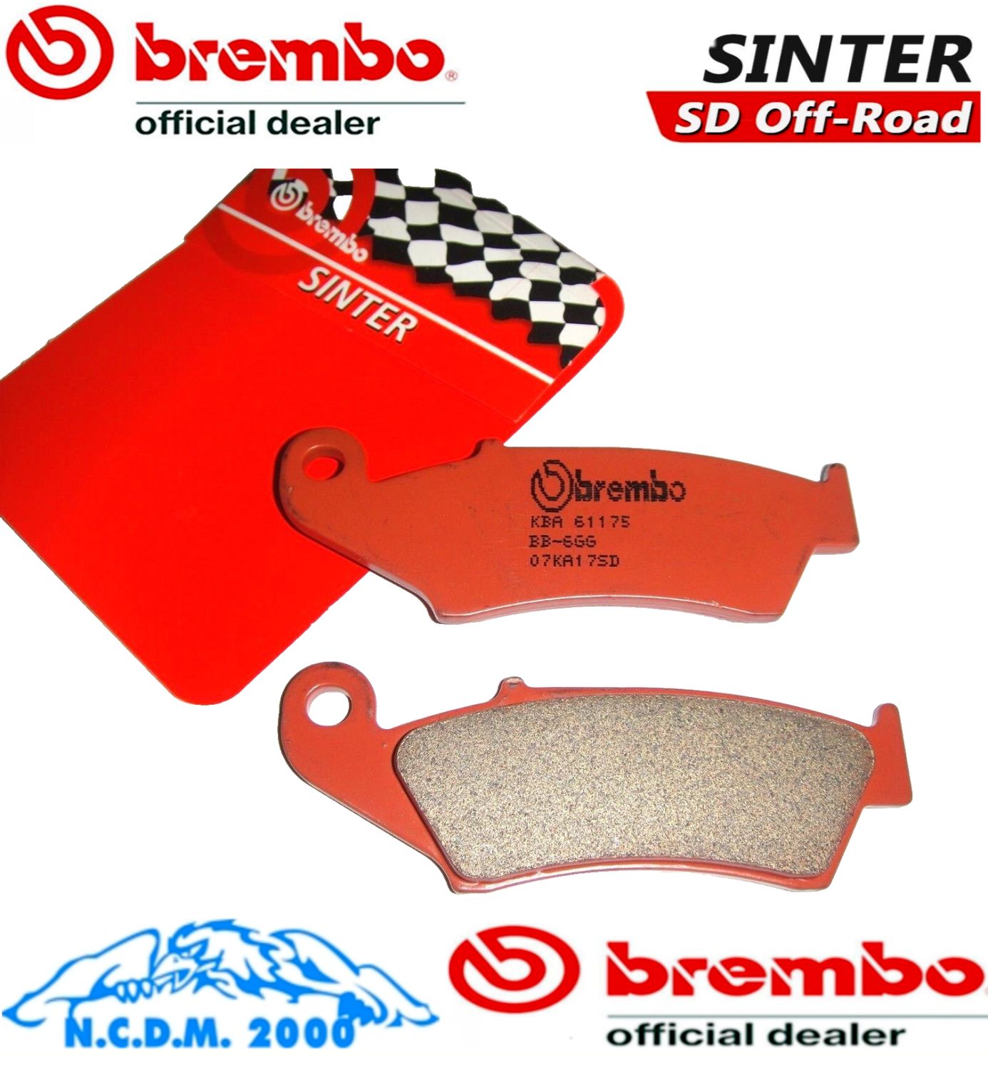 PASTIGLIE FRENO BREMBO SD ANTERIORI HONDA XR 650 R 2005