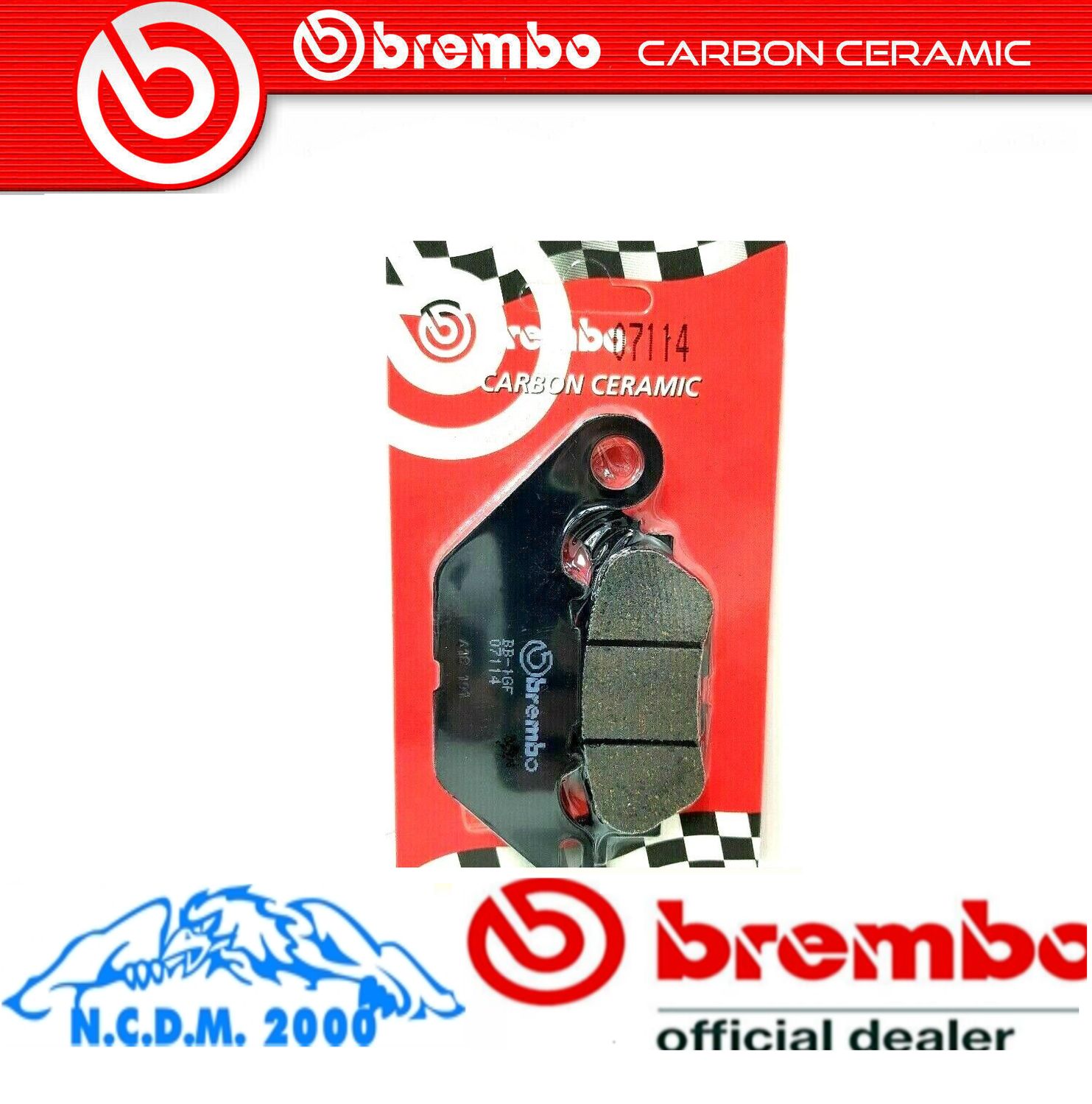 07114CC PASTIGLIE FRENO POSTERIORI BREMBO CC YAMAHA N-MAX 125 2015