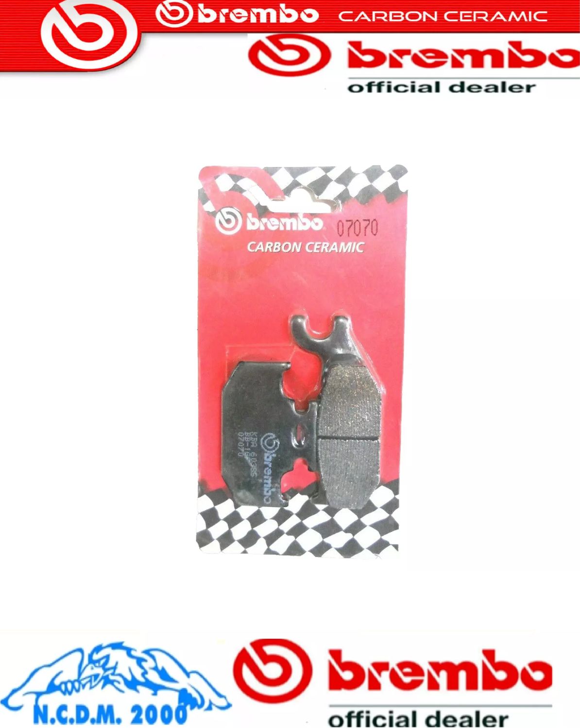 PASTIGLIE FRENO BREMBO POSTERIORI BOMBARDIER DS 650	2000 - 2001