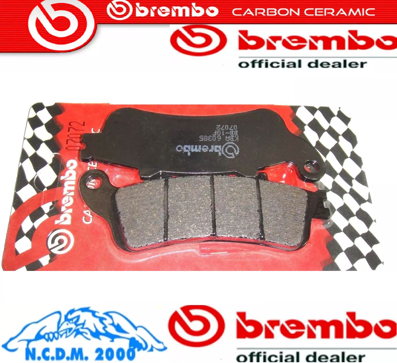 PASTIGLIE FRENO BREMBO ANTERIORI HONDA GL GOLDWING F6B 1800	2013 - 2017