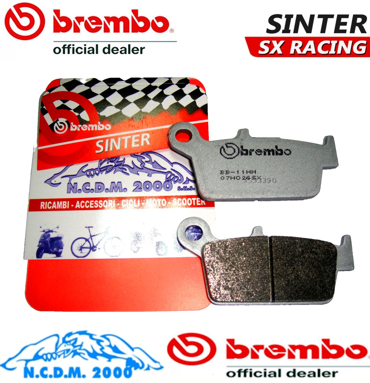 PASTIGLIE FRENO BREMBO OFF-ROAD POSTERIORI GAS GAS 125 EC 2000-2008
