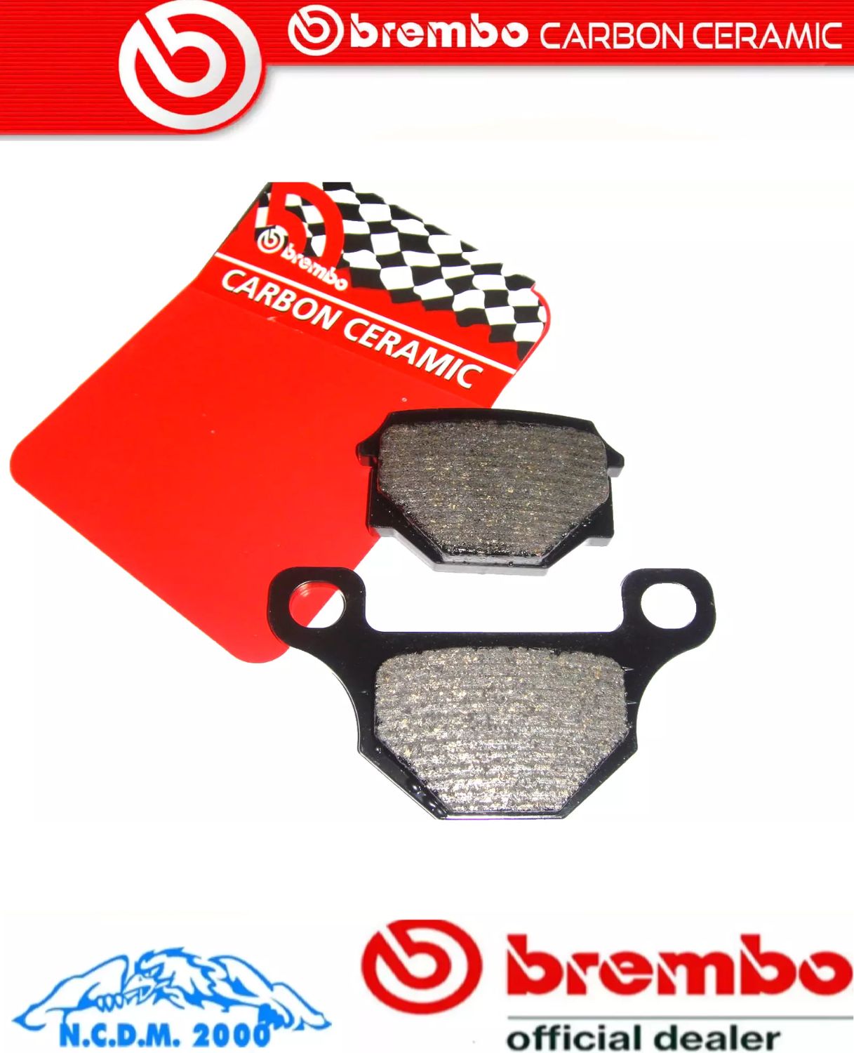 PASTIGLIE FRENO POSTERIORI BREMBO CARBON AJP  PR4 ENDURO 125	2010 - 2012