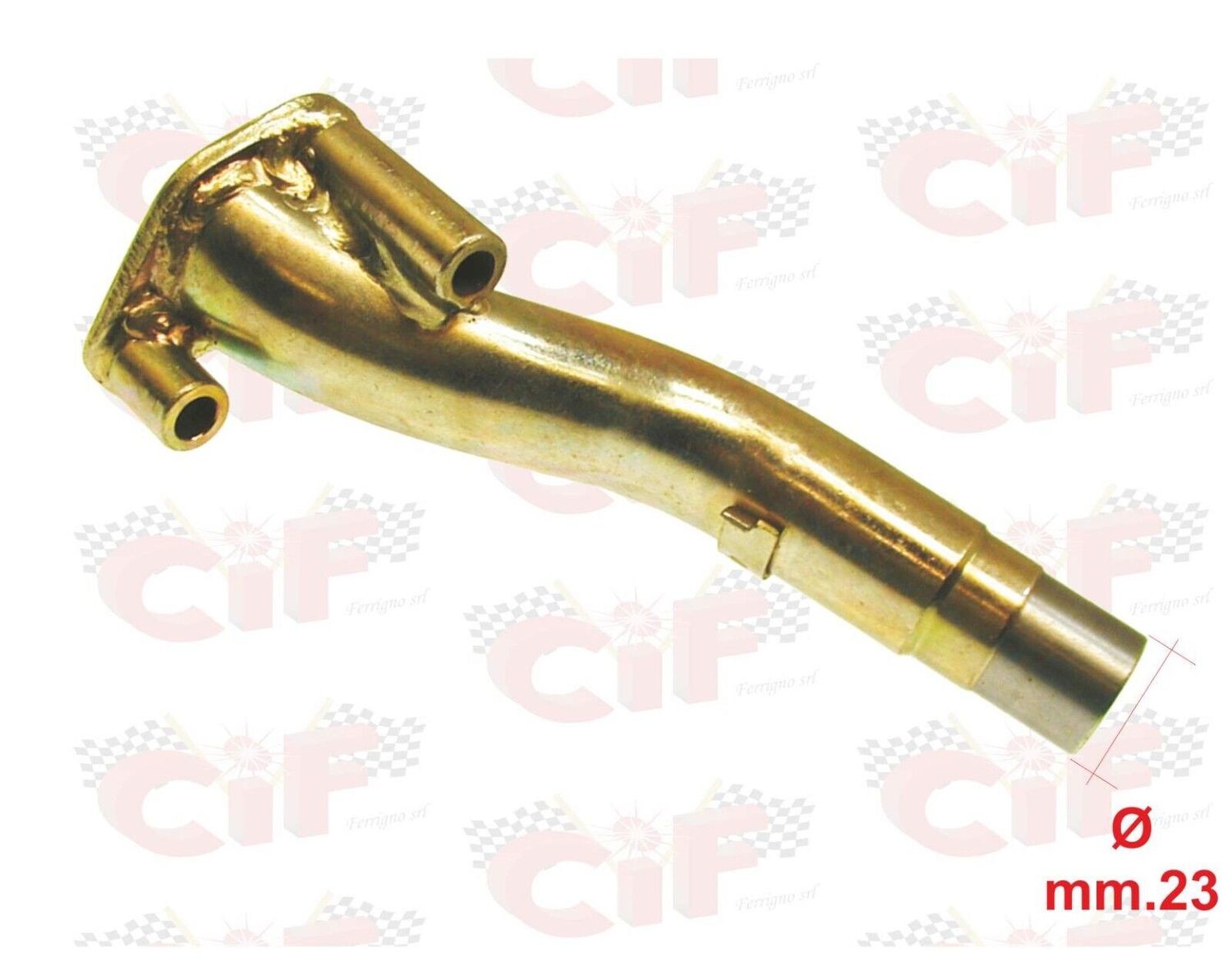 RACCORDO ASPIRAZIONE CIF CARB 19-19 FLANGIA 2 FORI VESPA PK 50 125 XL 6226