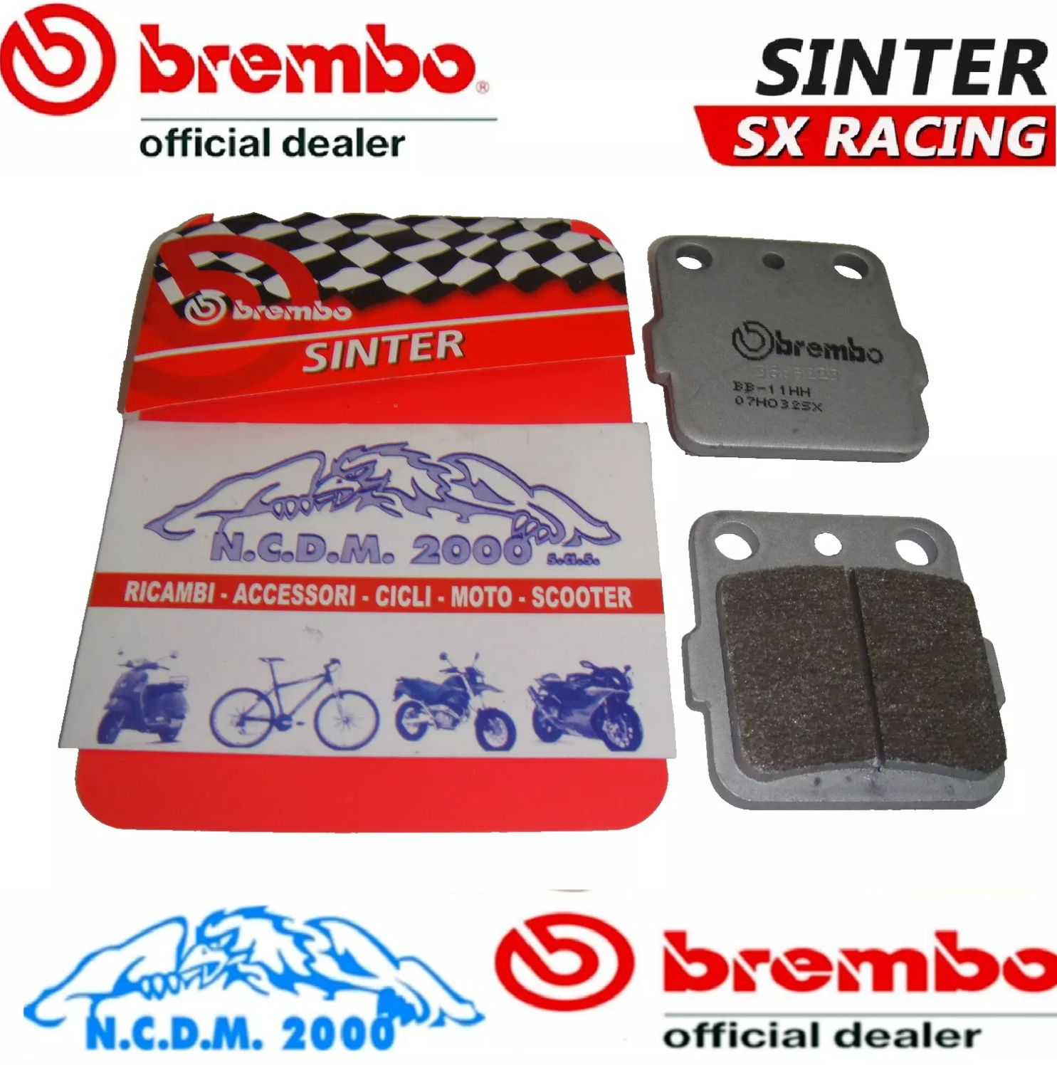 PASTIGLIE FRENO BREMBO SX POSTERIORI HONDA ATC R 250	1982 - 1983 1984
