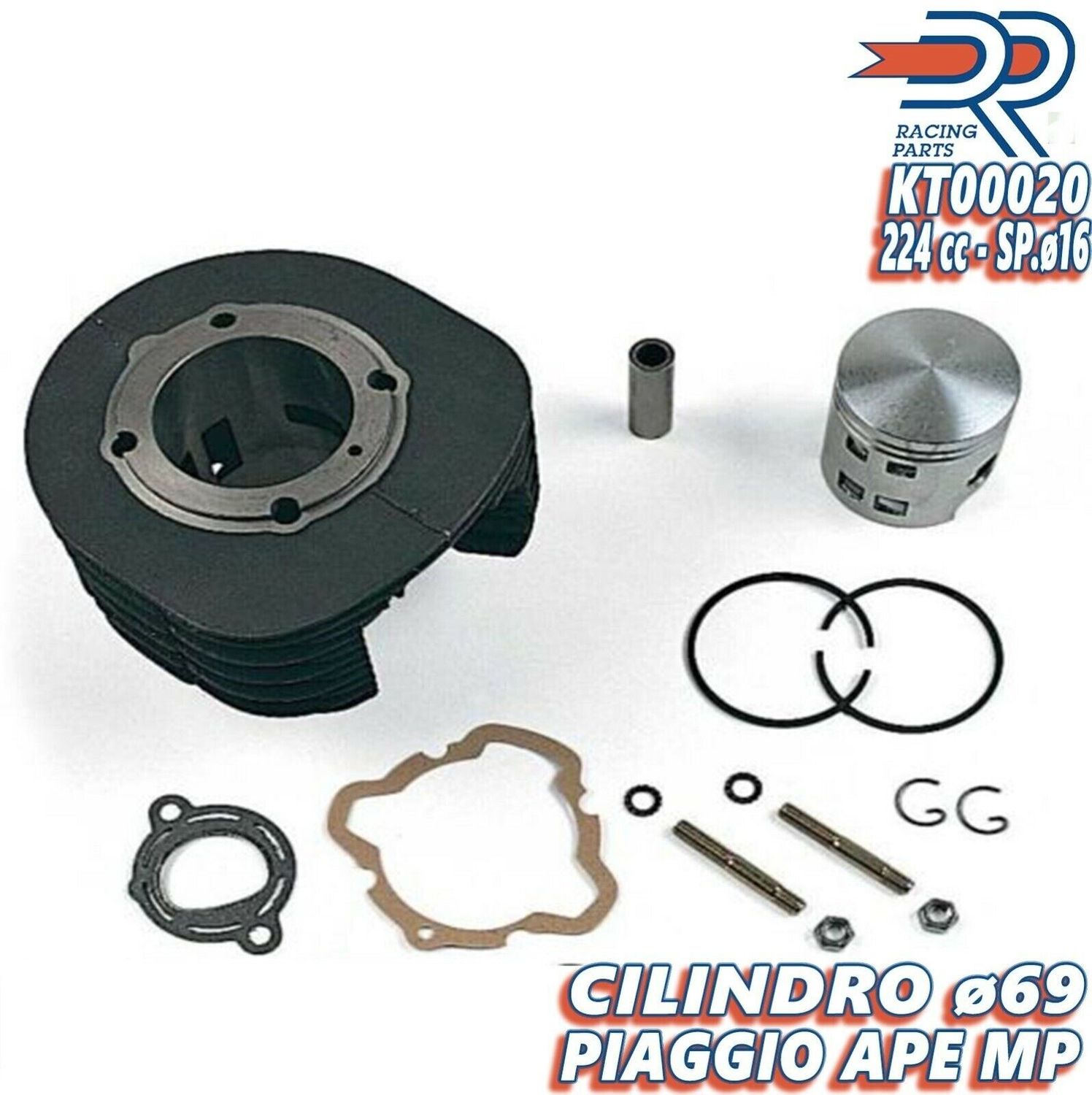 KT00020 GRUPPO TERMICO CILINDRO DR DIAMETRO 69 PIAGGIO Ape MPV 600