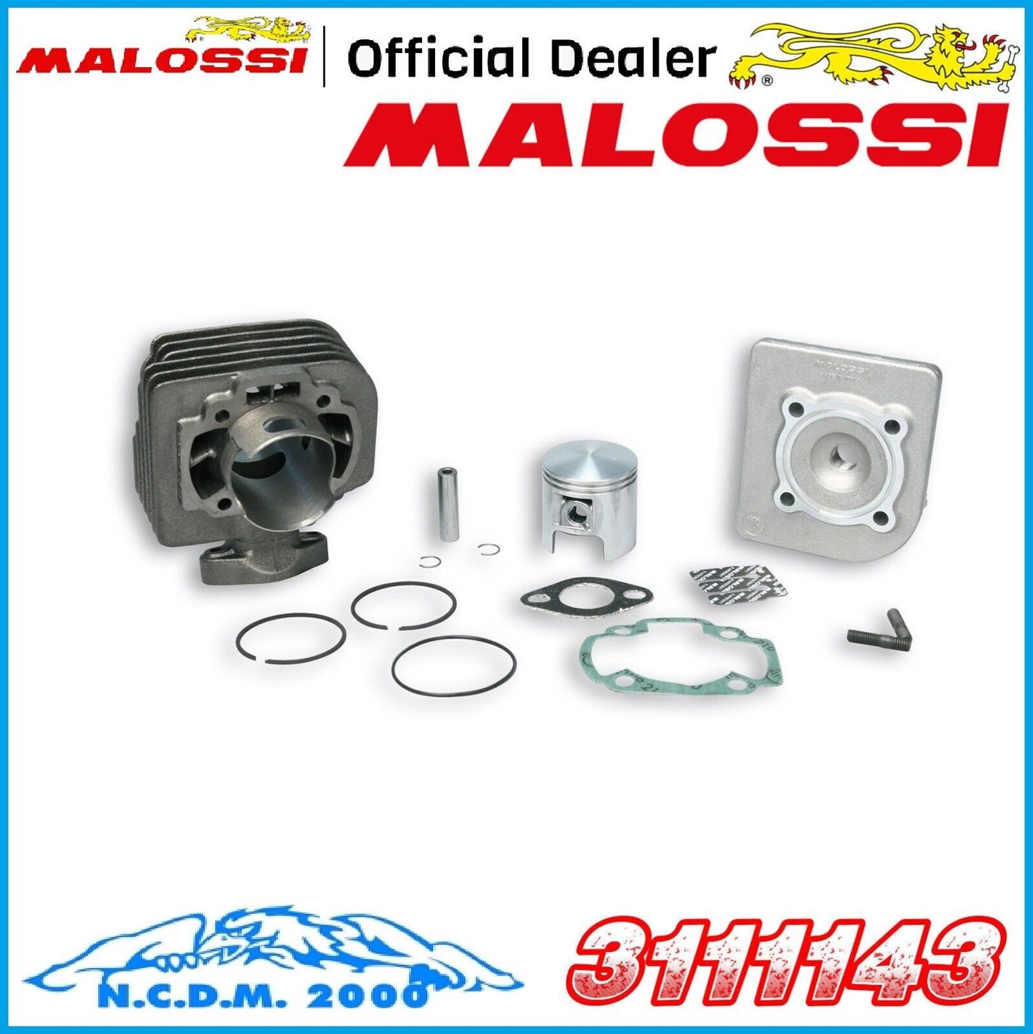 GRUPPO TERMICO MALOSSI Ø 47 IN GHISA SP Ø 10  CAGIVA PROGRESS 50 2T