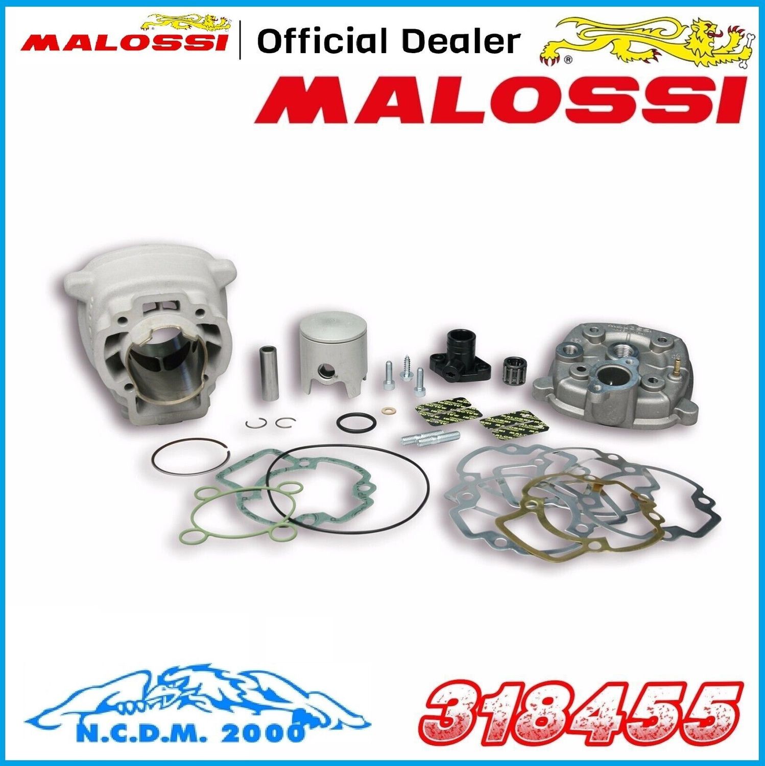 GRUPPO TERMICO MHR Ø 47,6 MALOSSI SP 12 ALL  APRILIA SR R (carb.) 50 2T LC