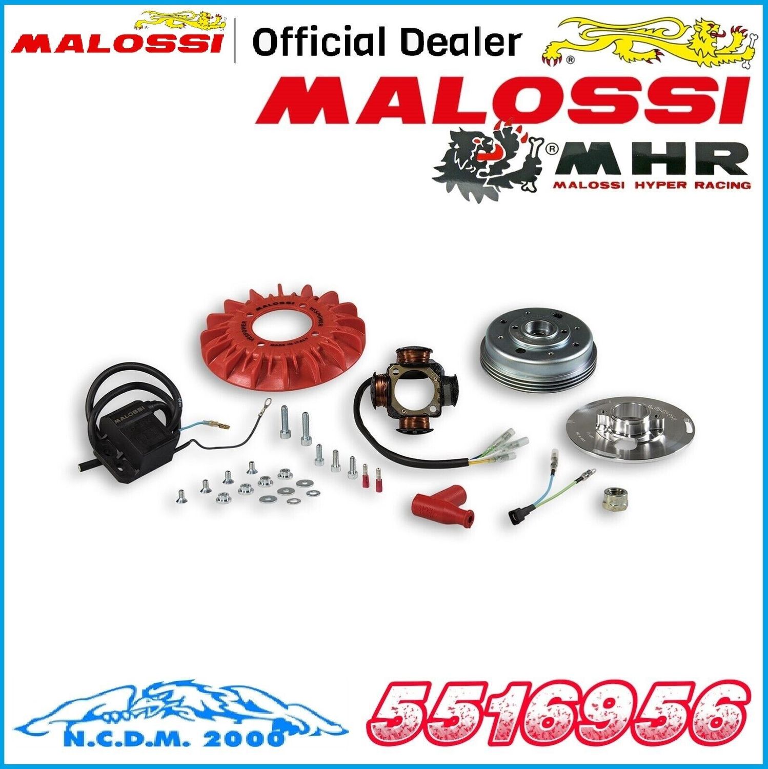 MALOSSI 5516956 ACCENSIONE VESPower CONO Ø20 VOLANO Kg. 0,9 VESPA PX125 euro 2