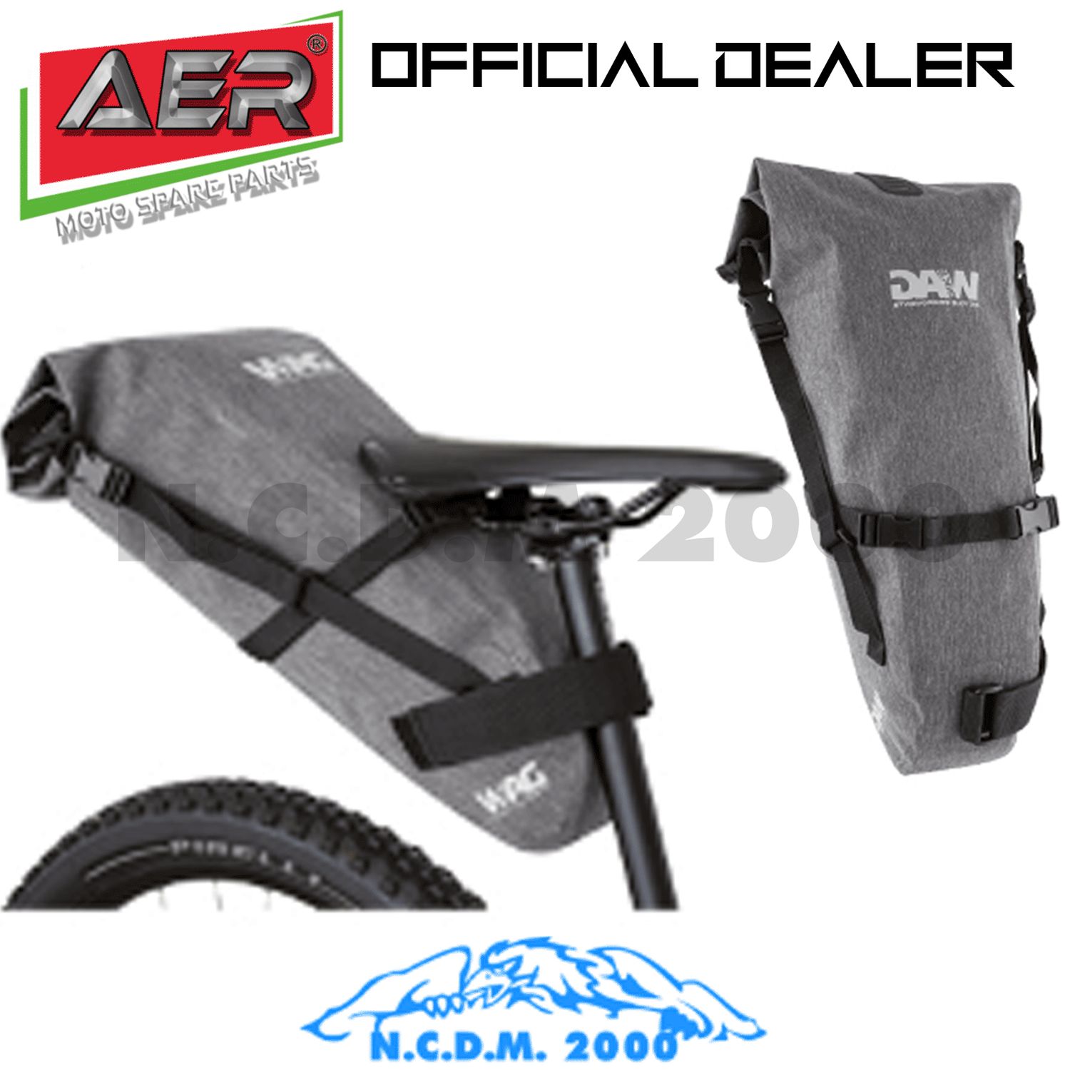 borsa sottosella bikepacking impermeabile 15l grigio 588022271 WAG portacamere