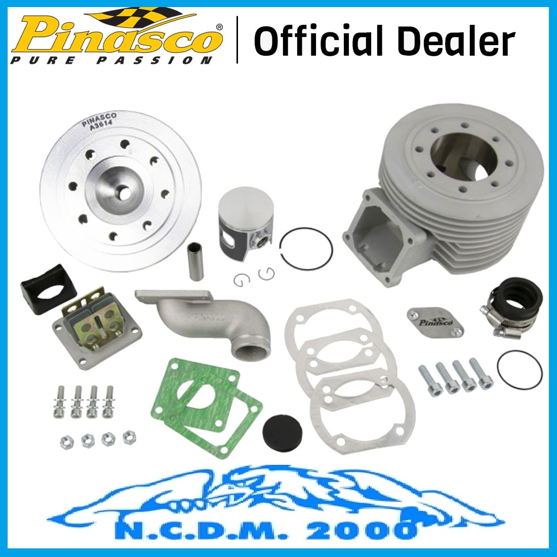 25031798 CILINDRO PINASCO ZUERA SRV LAMELLARE D.57,5mm 135cc VESPA ET3-SPECIAL