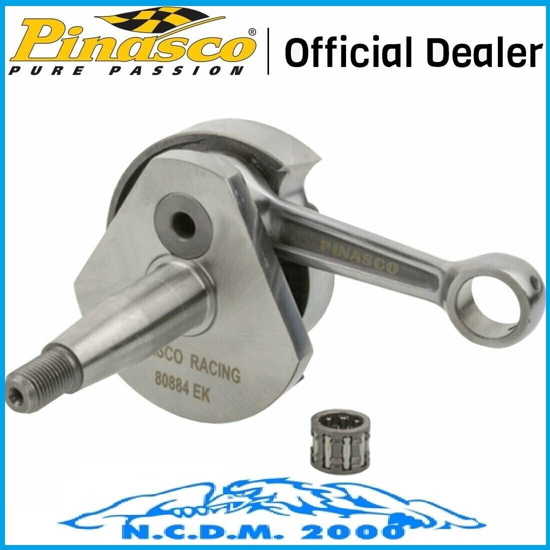 25080884 PINASCO ALBERO MOTORE ANTICIPATO CROMATO CONO 20 PER VESPA PK 50 XL