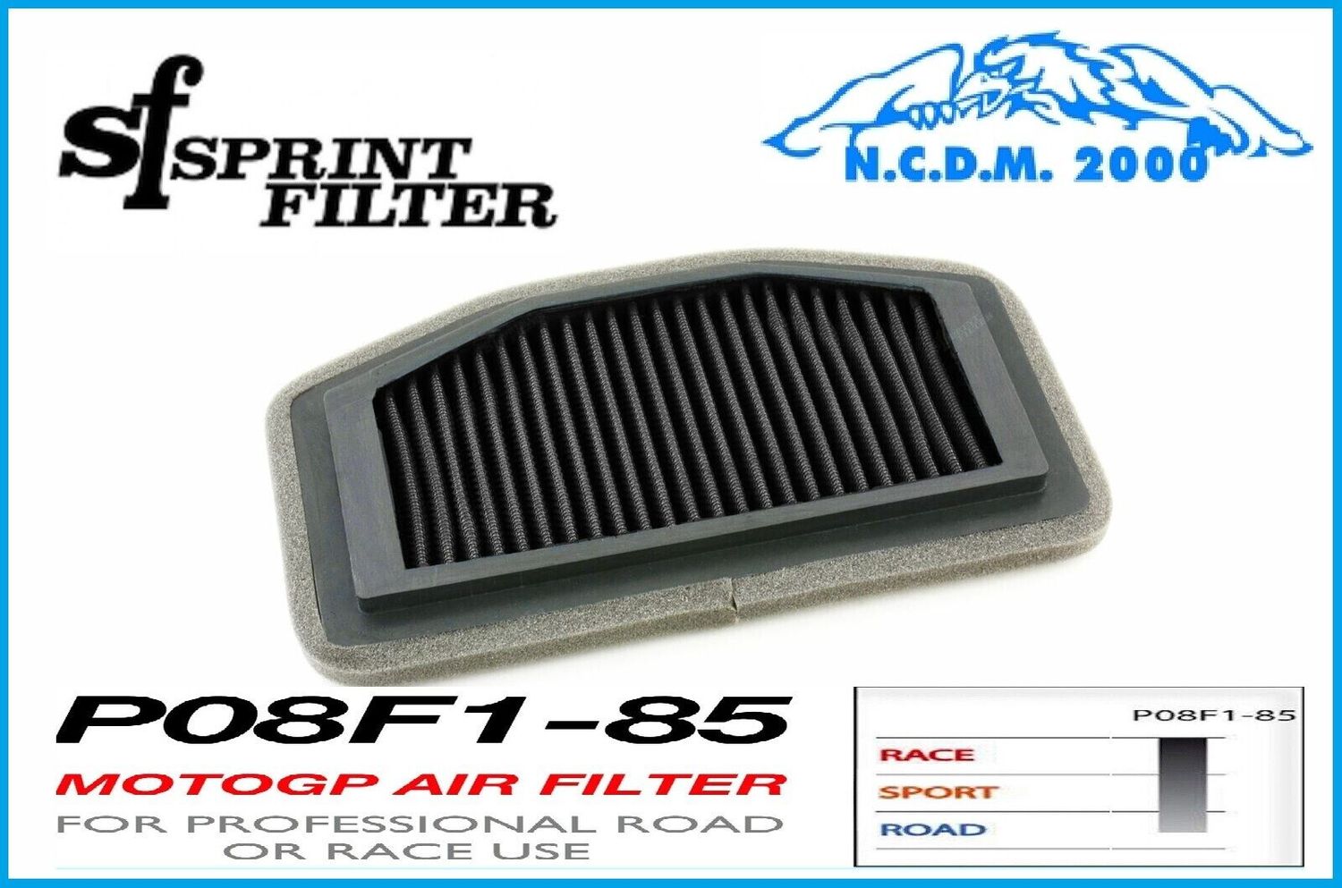 FILTRO ARIA SPORTIVO P08F1-85 SPRINTFILTER YAMAHA 1000 YZF-R1 2009-2010 2011