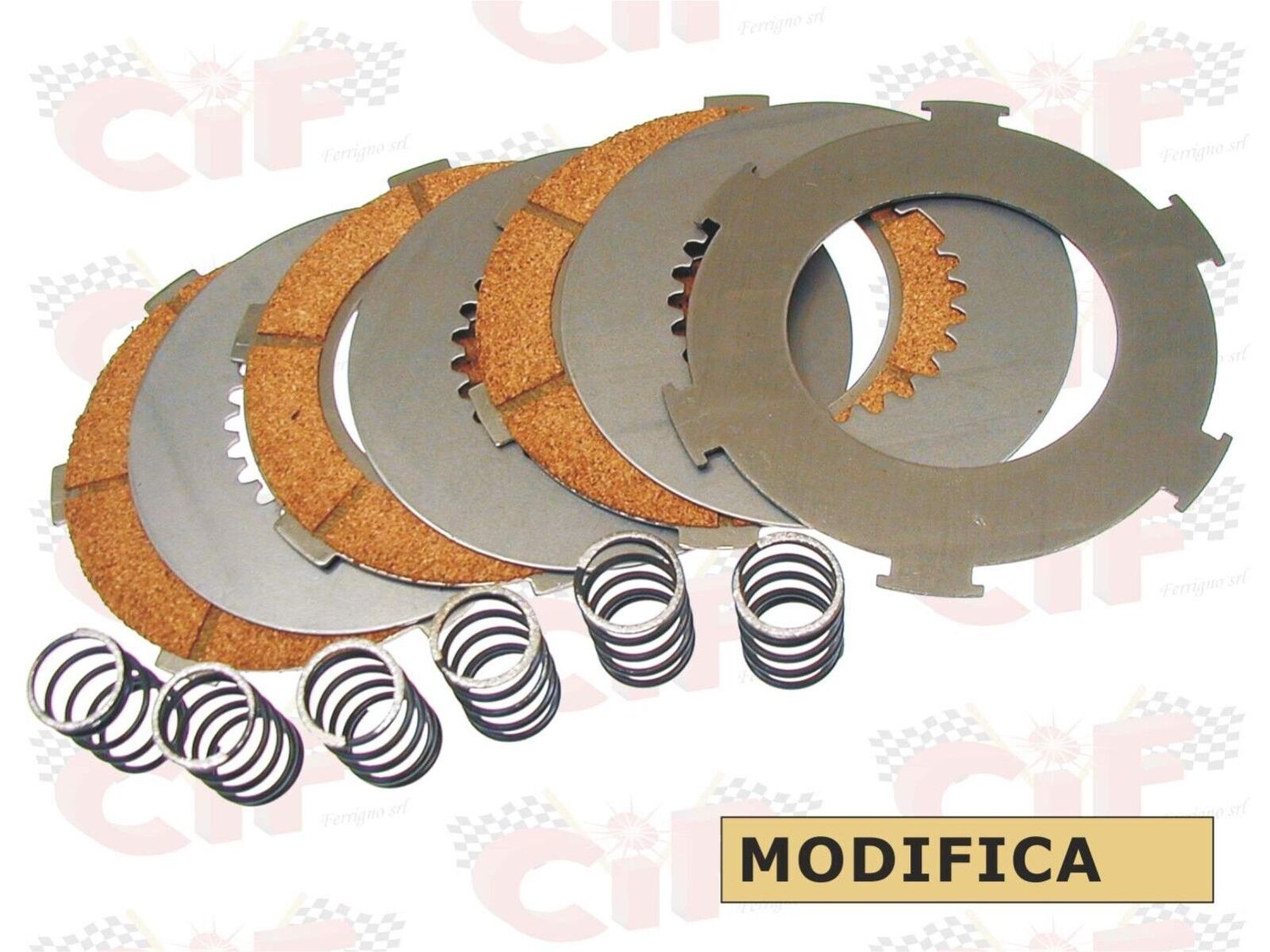 DISCHI FRIZIONE VESPA VBB PX 125 150 MODIFICA 7 DISCHI PIAGGIO 5586-C