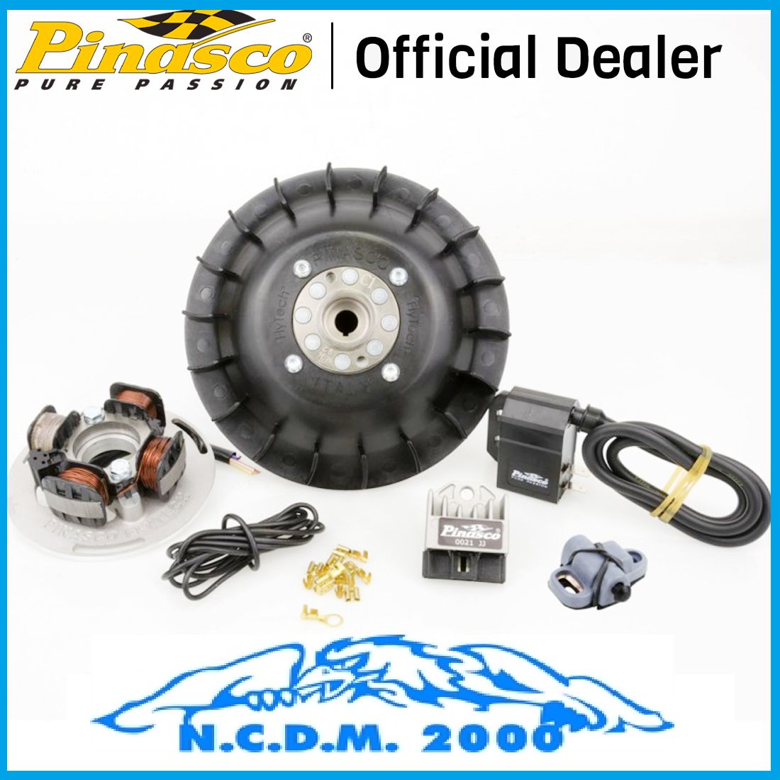 KIT ACCENSIONE ELETTRONICA PINASCO FLYTECH VOLANO 1,6 Kg PIAGGIO VESPA RALLY 200